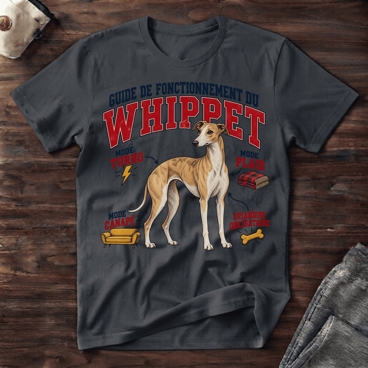 Guide de Fonctionnement du Whippet - T-Shirt