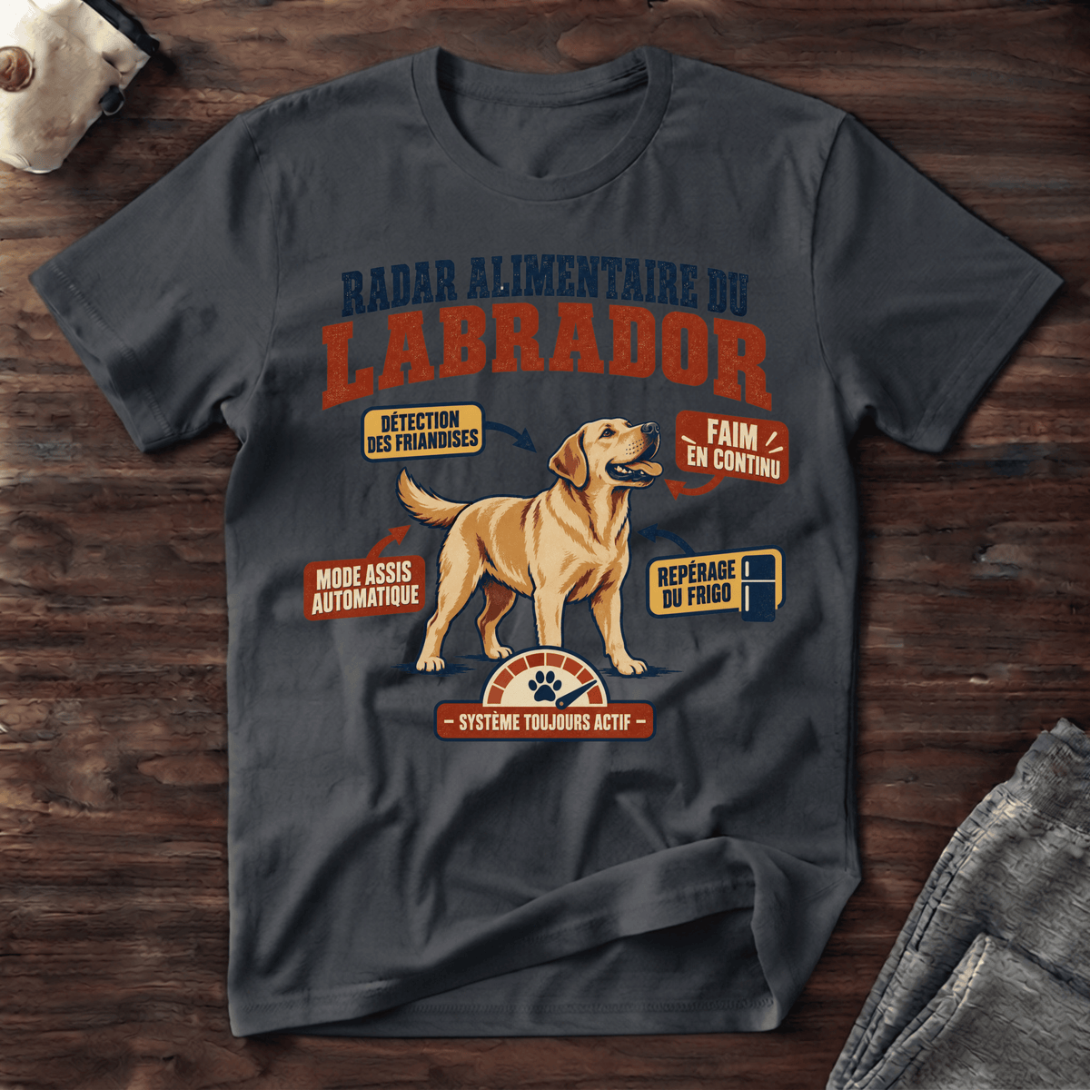 Radar alimentaire du Labrador - T-Shirt