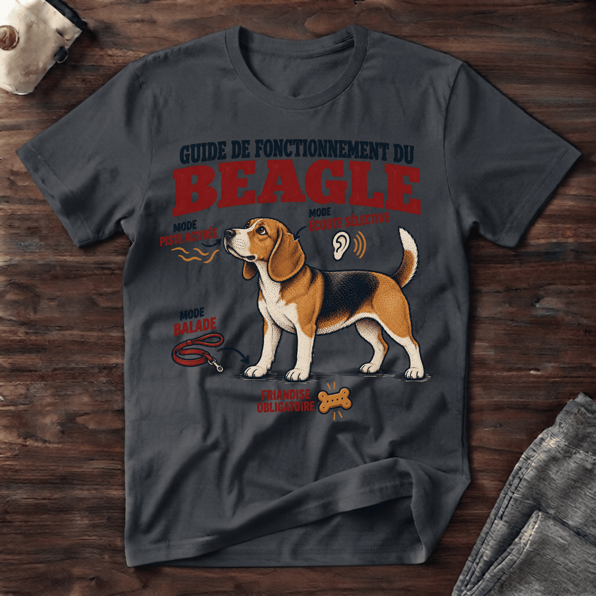 Guide de fonctionnement du Beagle - T-Shirt