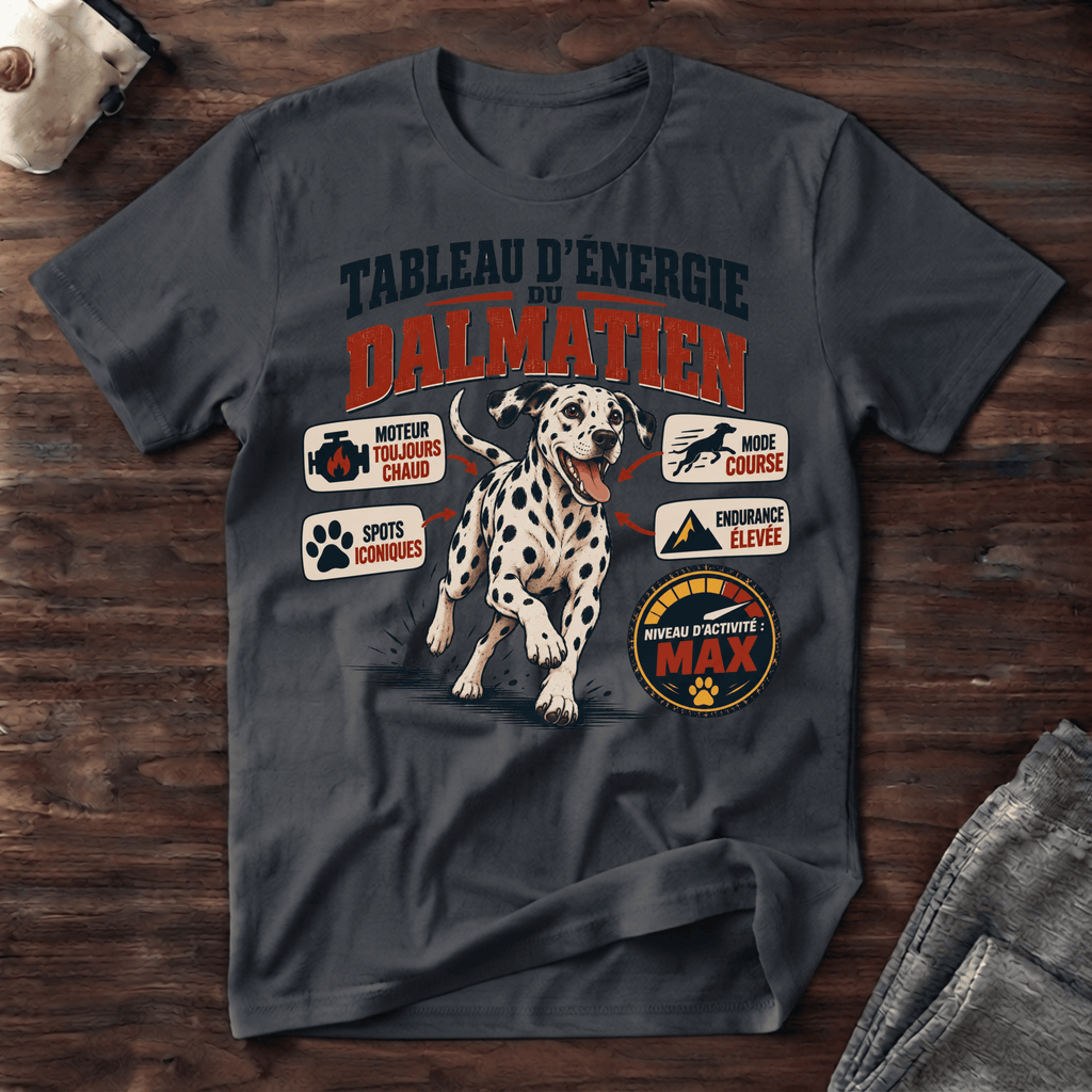 Tableau d'énergie du dalmatien - T-Shirt