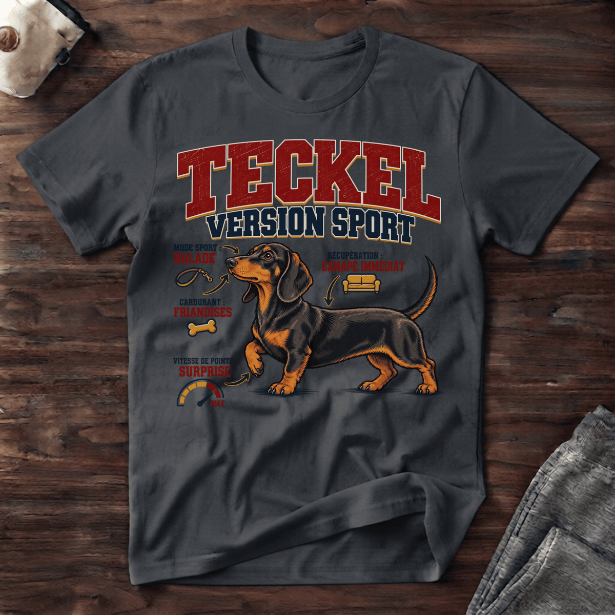 Teckel version sport - T-Shirt