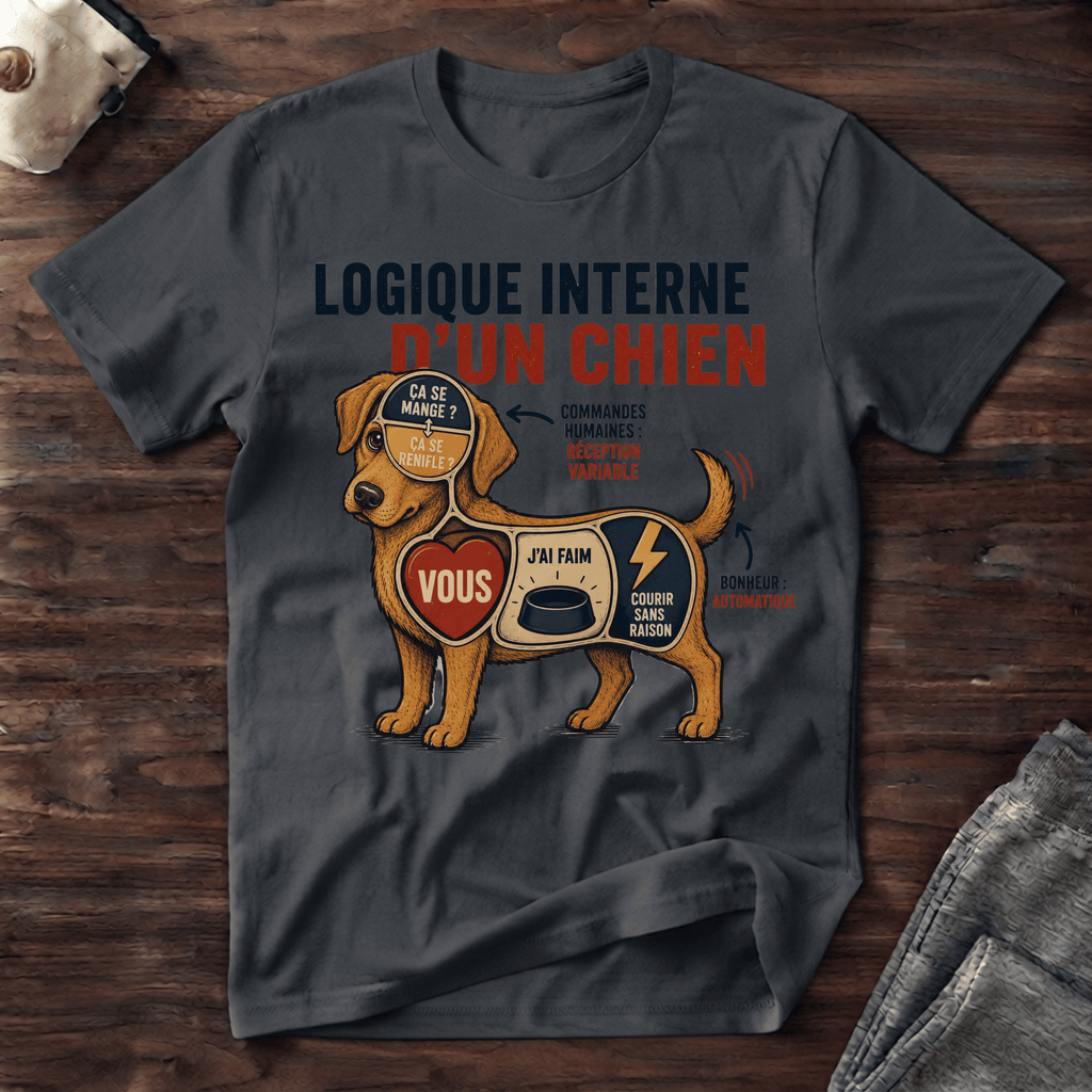 Logique interne d'un chien - T-Shirt