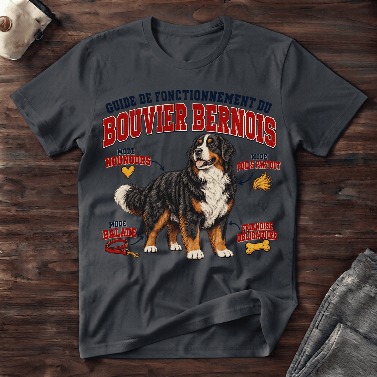 Guide de Fonctionnement du Bouvier Bernois - T-Shirt