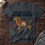 Tableau de bord d'un chien - T-Shirt