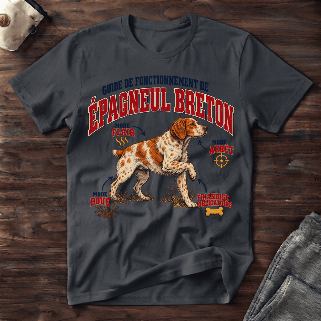Guide de Fonctionnement de Épagneul Breton - T-Shirt