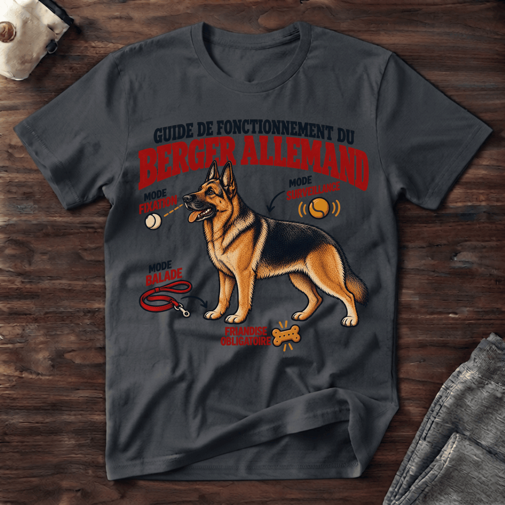 Guide de fonctionnement du Berger Allemand - T-Shirt