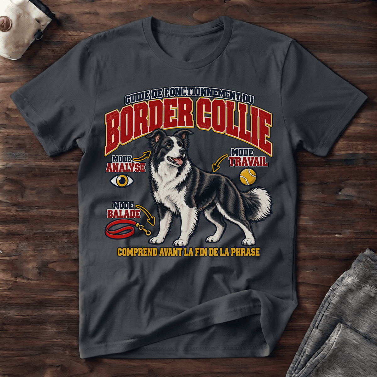 Guide de fonctionnement du Border Collie / Mode intelligence - T-Shirt