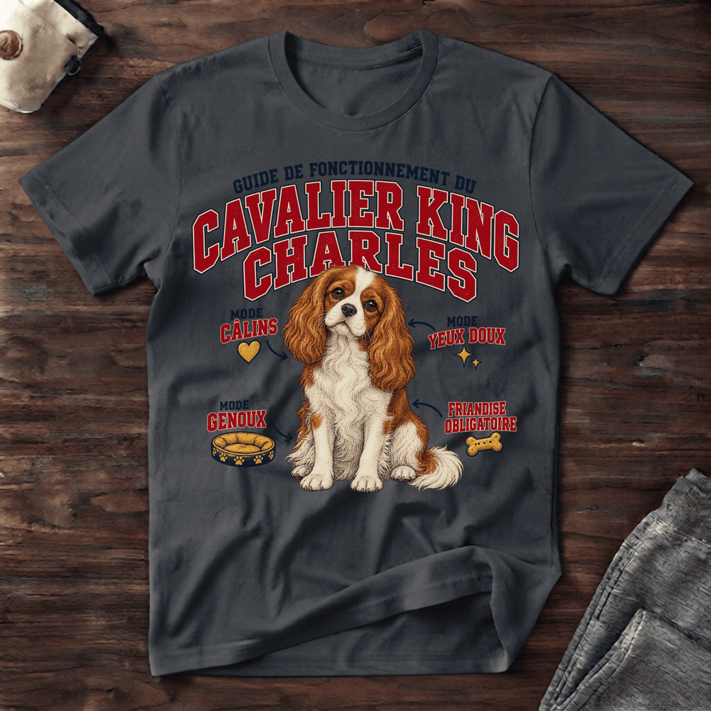 Guide de Fonctionnement du Cavalier King Charles- T-Shirt