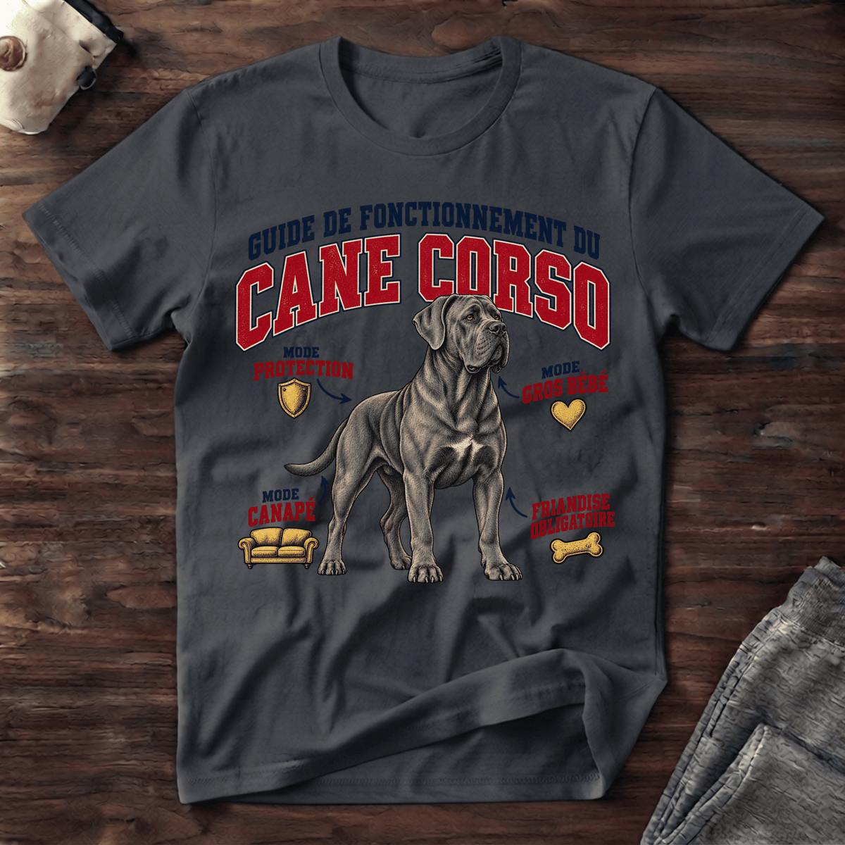 Guide de Fonctionnement du Cane Corso - T-Shirt