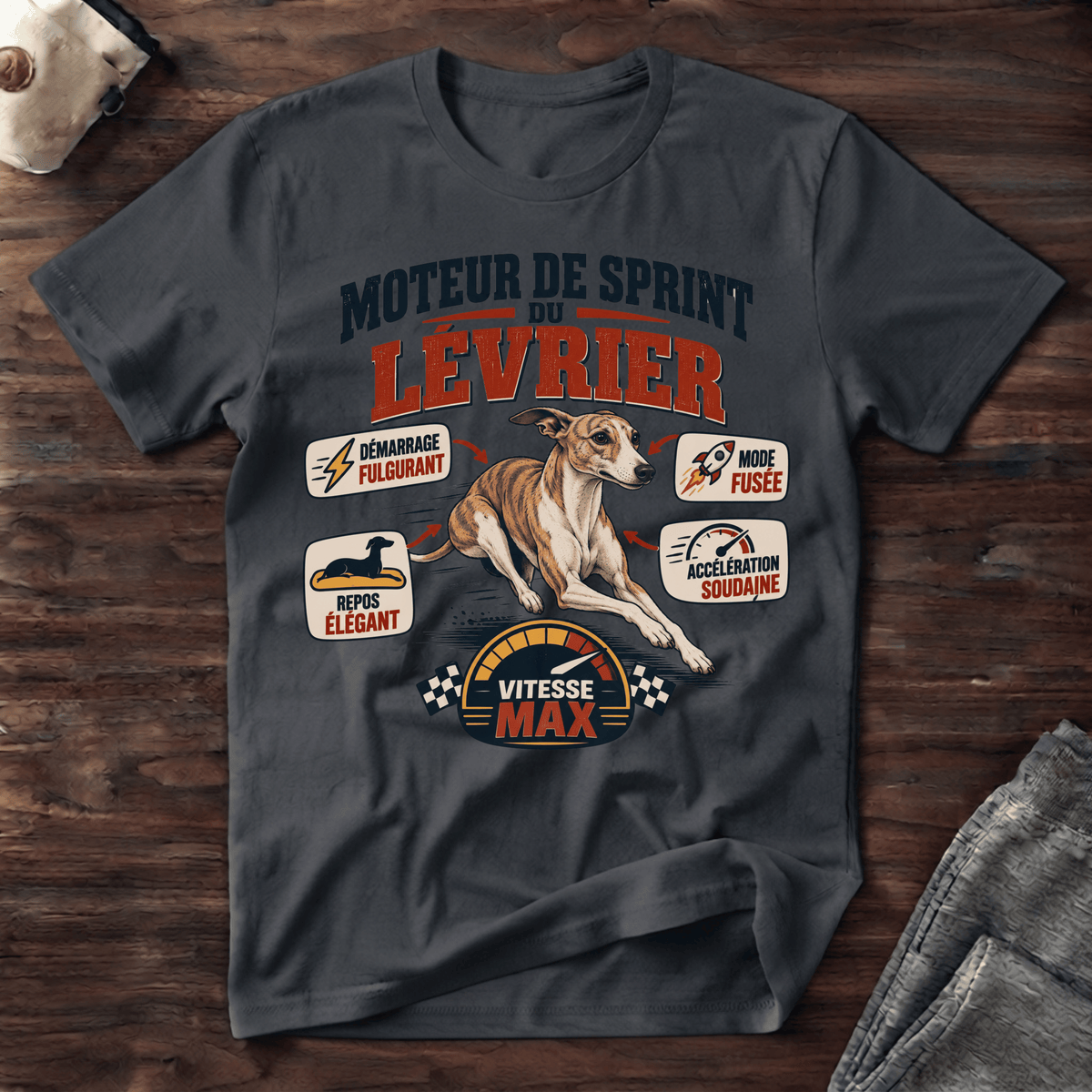 Moteur de sprint du lévrier - T-Shirt
