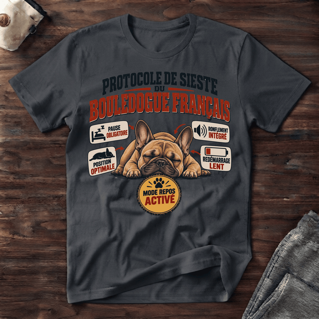 Protocole de sieste du bouledogue - T-Shirt