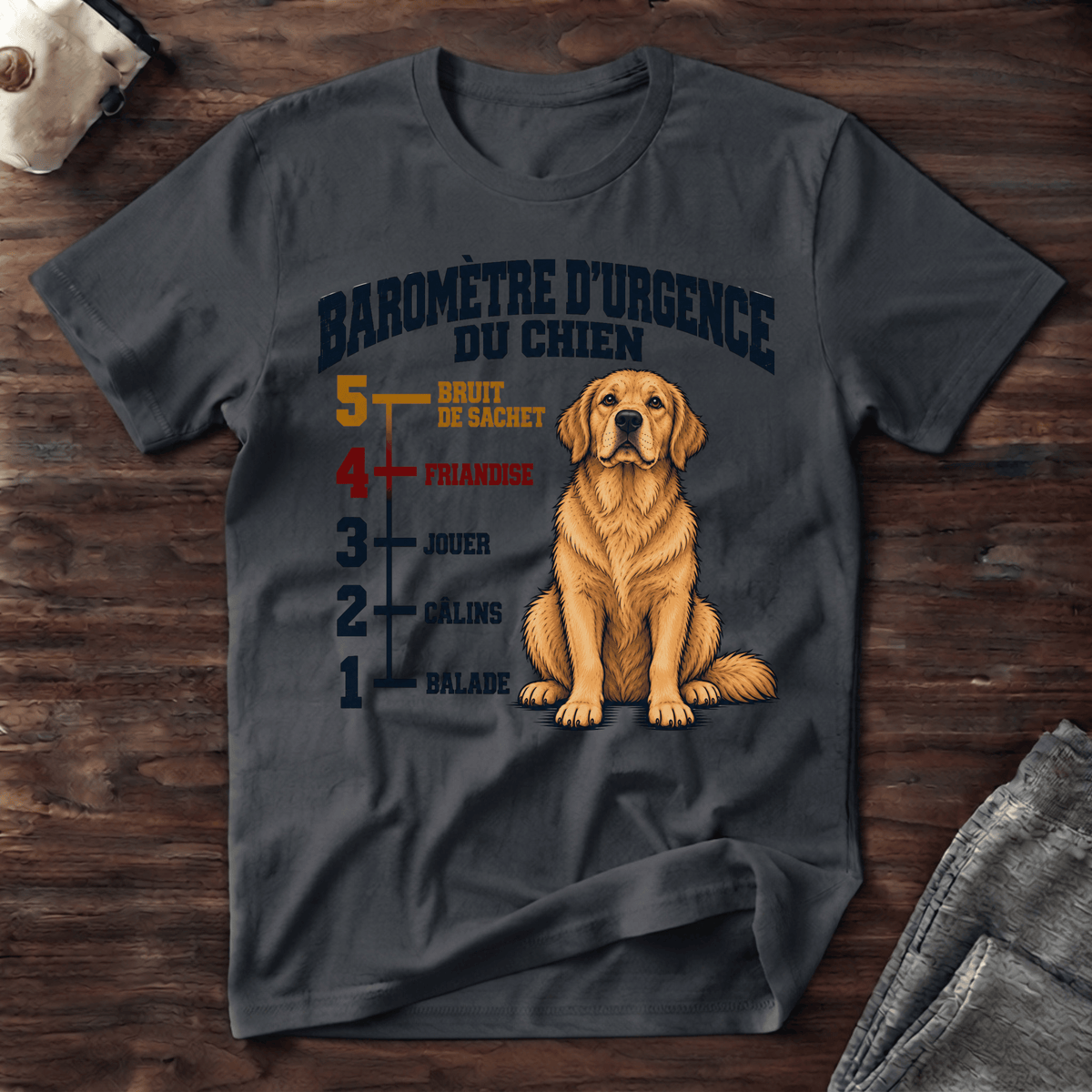 Baromètre d'urgence du chien - T-Shirt