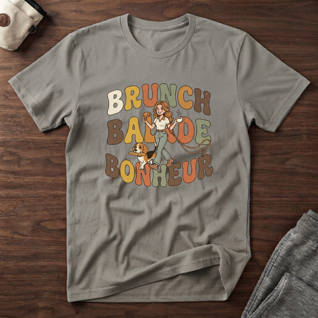 T-Shirt — Brunch / Balade / Bonheur