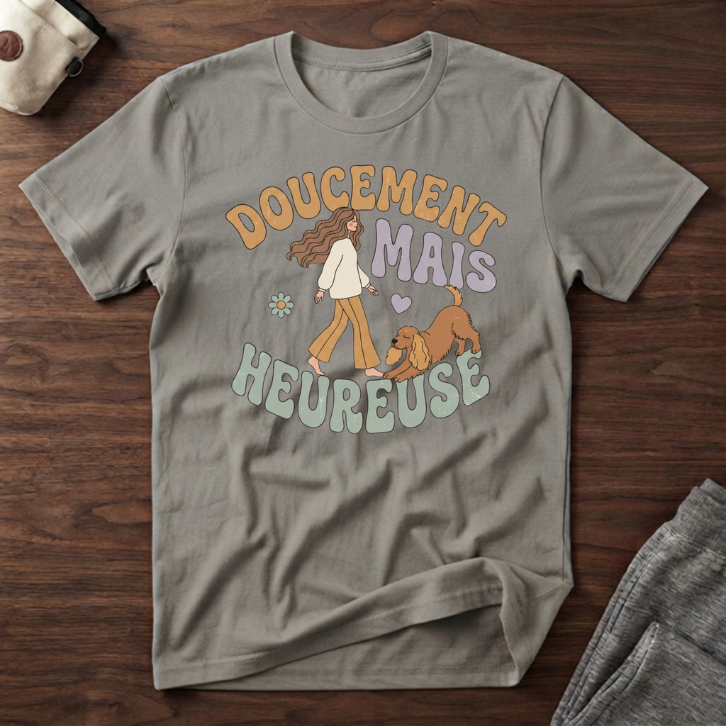 T-Shirt — Doucement mais heureuse