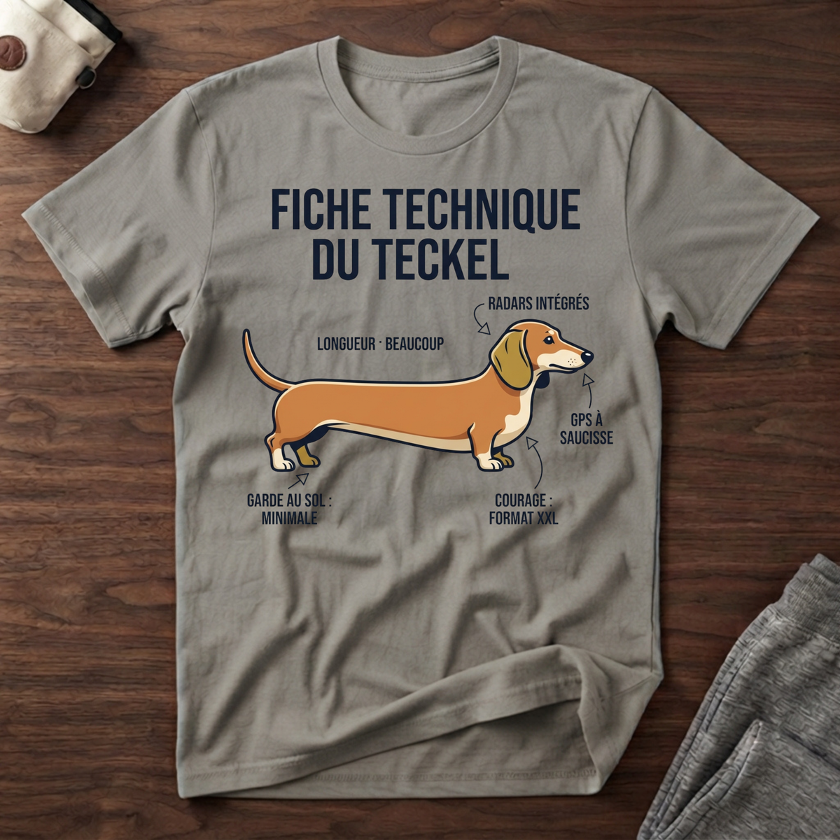 Fiche technique du teckel - T-Shirt