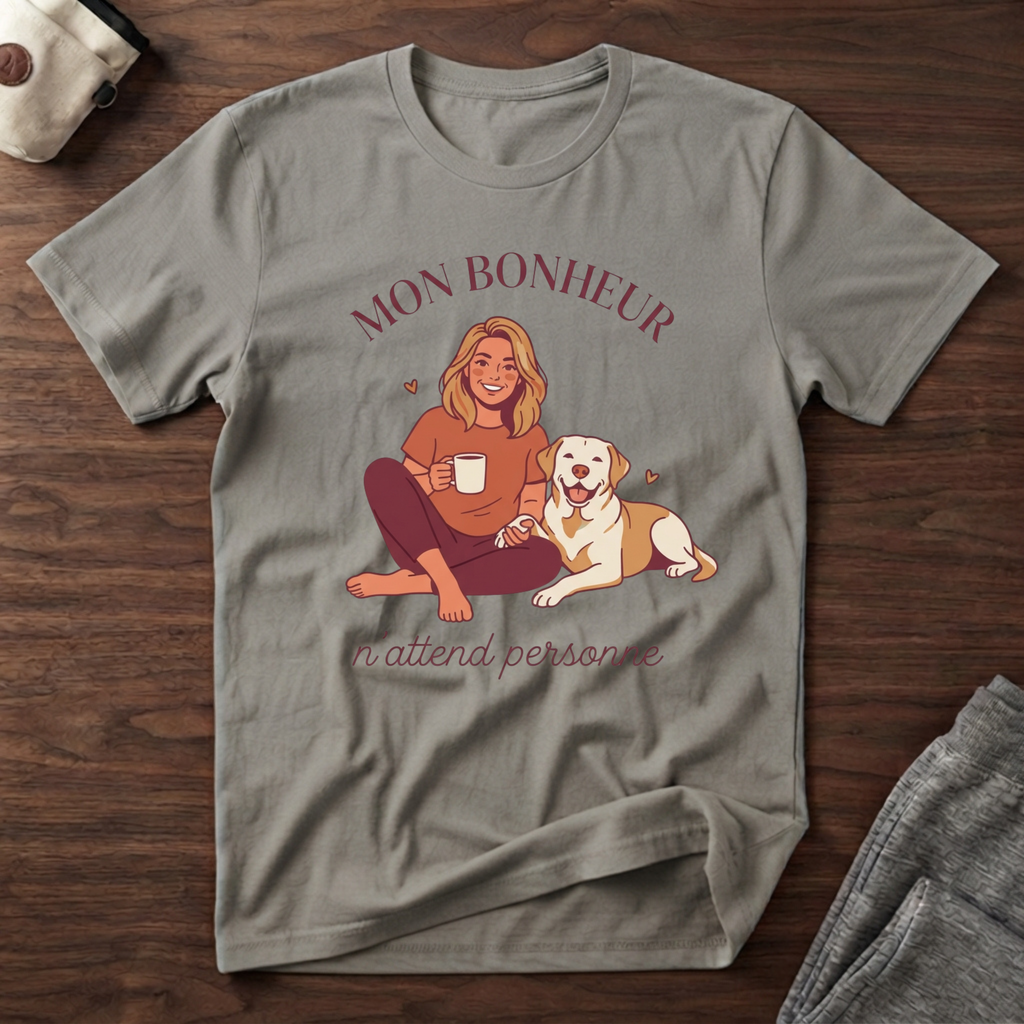 Mon bonheur n'attend personne - T-Shirt