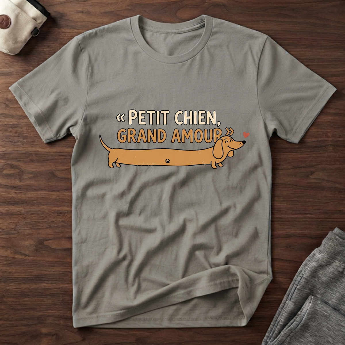 T-Shirt — Petit chien, grand amour
