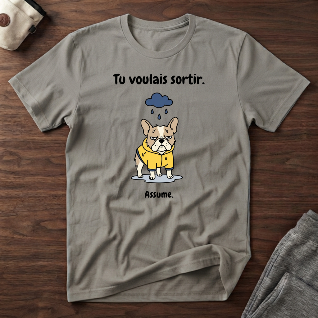 T-Shirt — Tu voulais sortir, assume