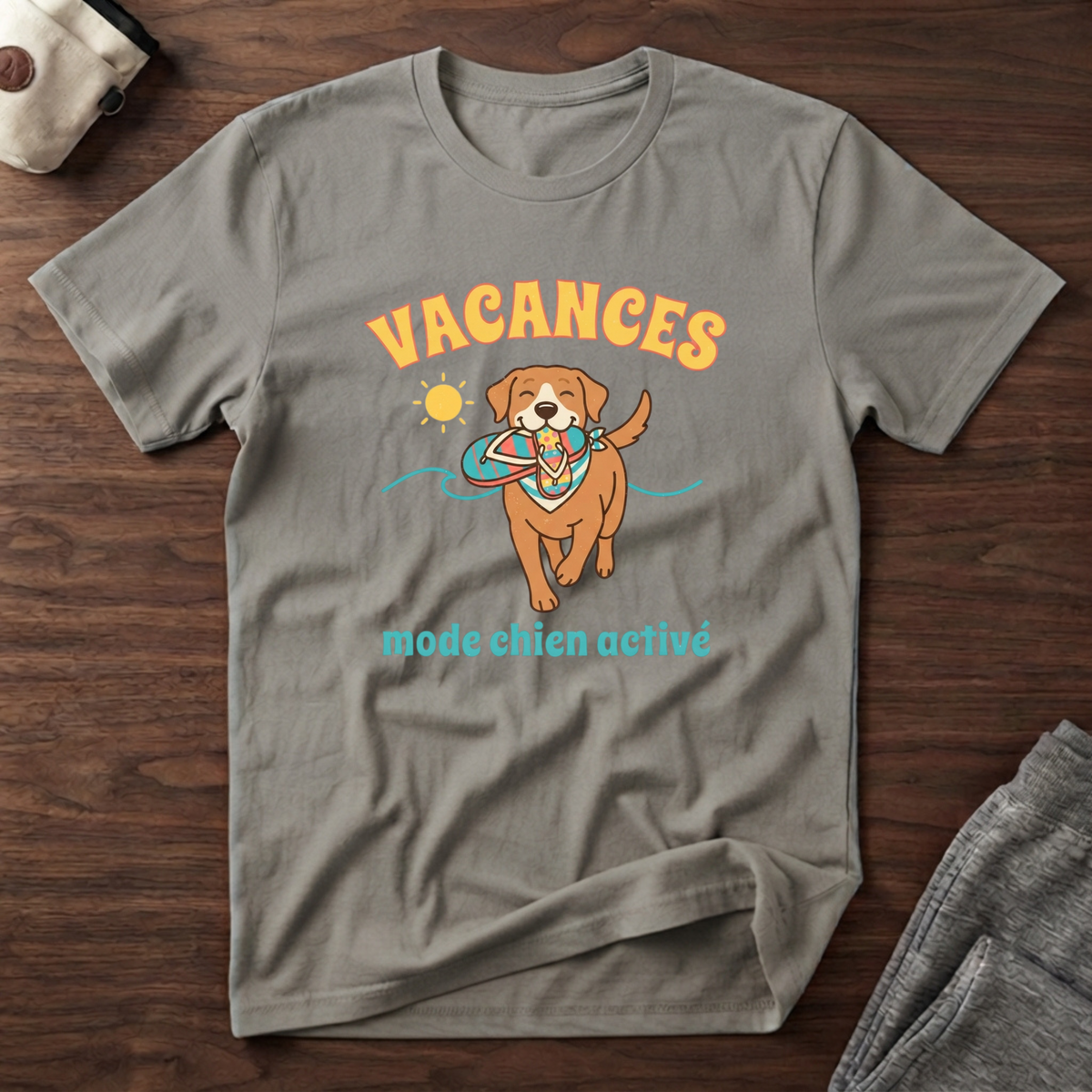 T-Shirt — Vacances, mode chien activé