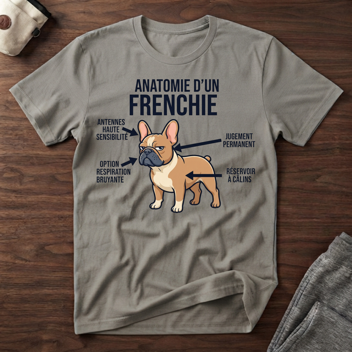 Anatomie d'un Frenchie - T-Shirt