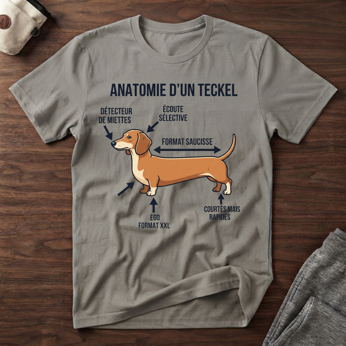Anatomie d'un Teckel - T-Shirt