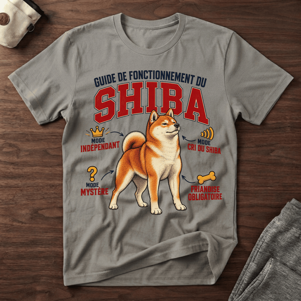 Guide de Fonctionnement du Shiba - T-Shirt