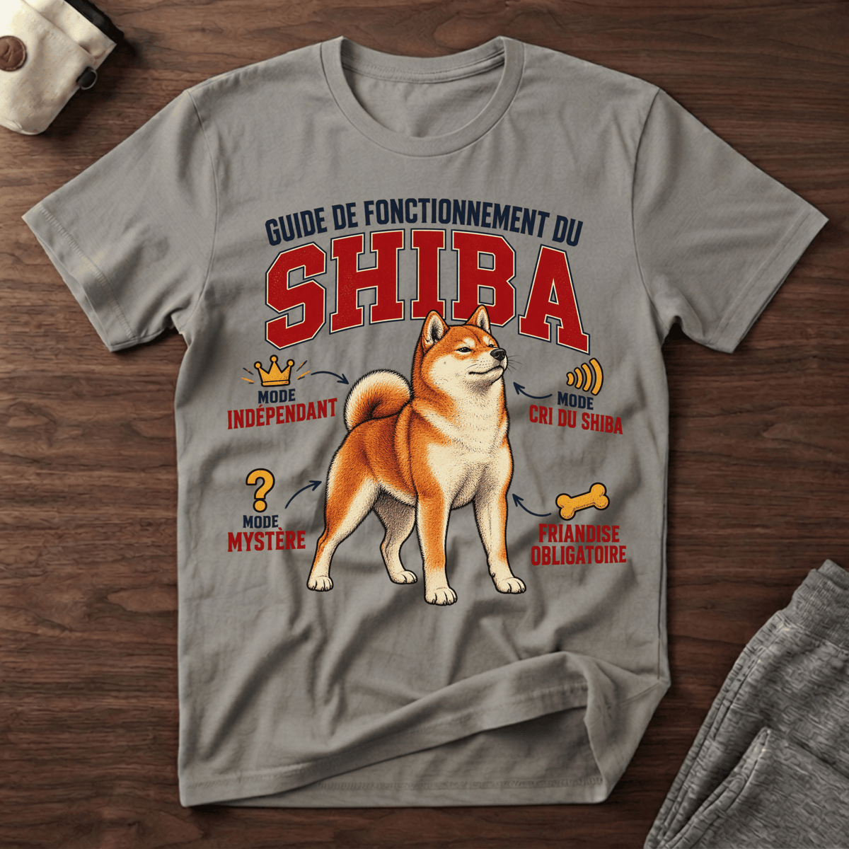 Guide de Fonctionnement du Shiba - T-Shirt