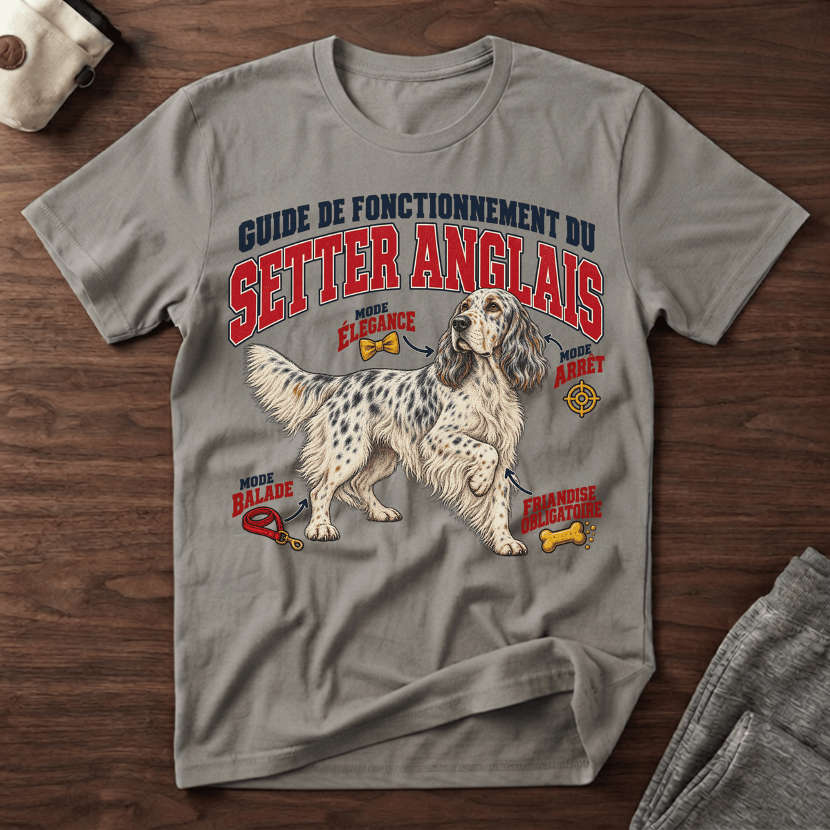 Guide de Fonctionnement du Setter Anglais - T-Shirt