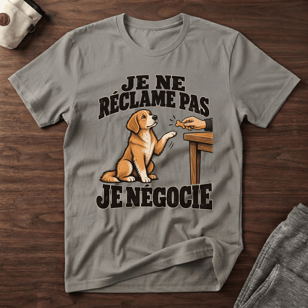 Je ne réclame pas, je négocie - T-Shirt