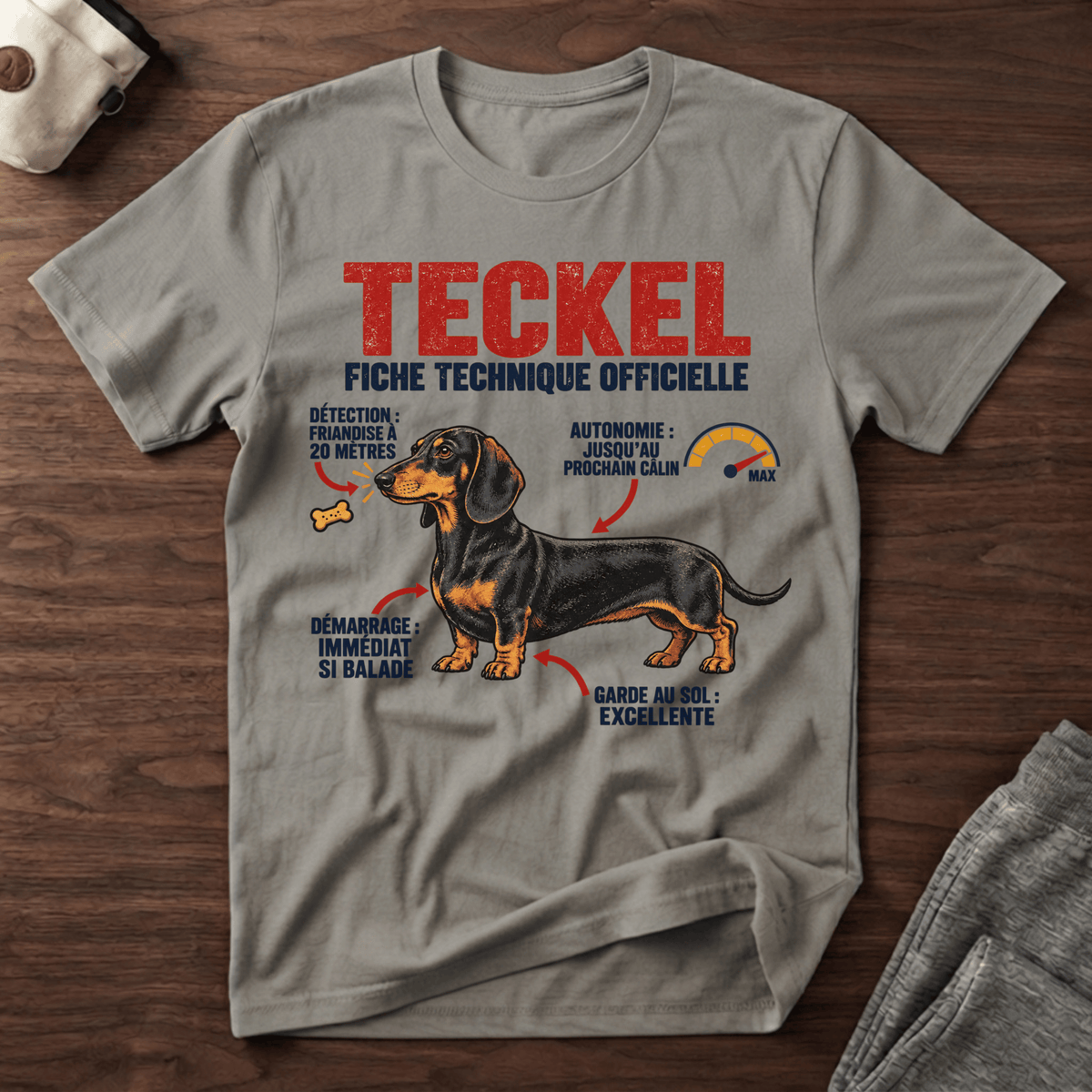 Teckel fiche technique officielle - T-Shirt