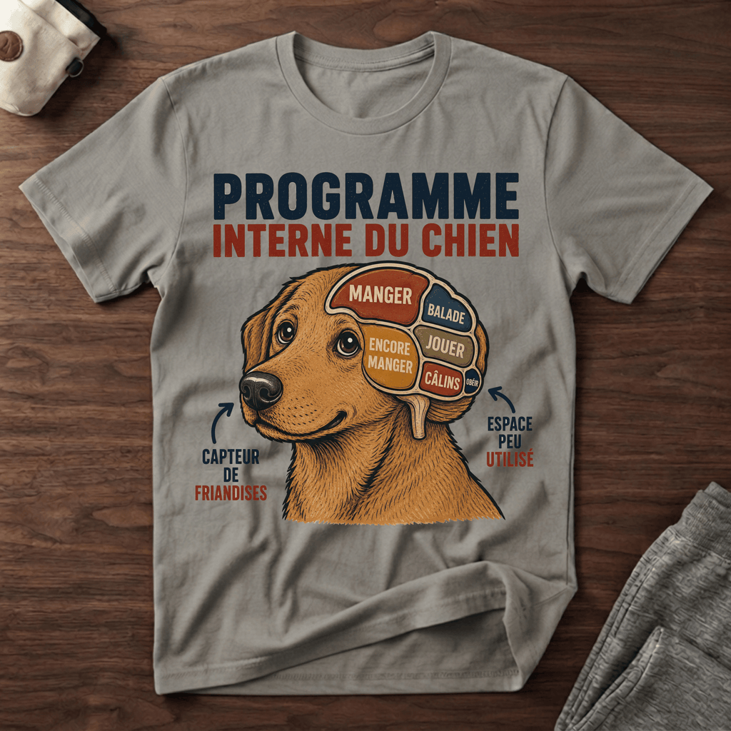 Programme interne d'un chien - T-Shirt
