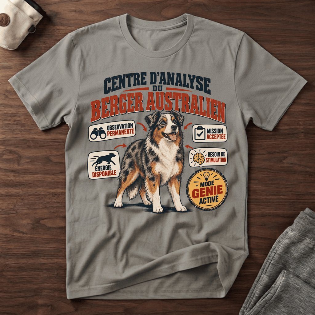 Centre d'analyse du berger australien - T-Shirt