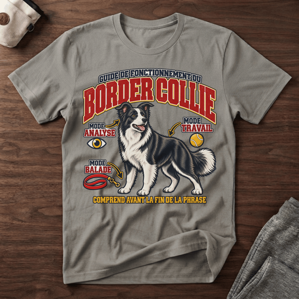 Guide de fonctionnement du Border Collie / Mode intelligence - T-Shirt