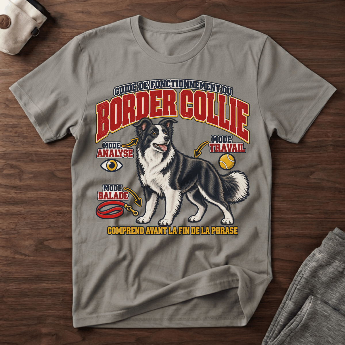 Guide de fonctionnement du Border Collie / Mode intelligence - T-Shirt