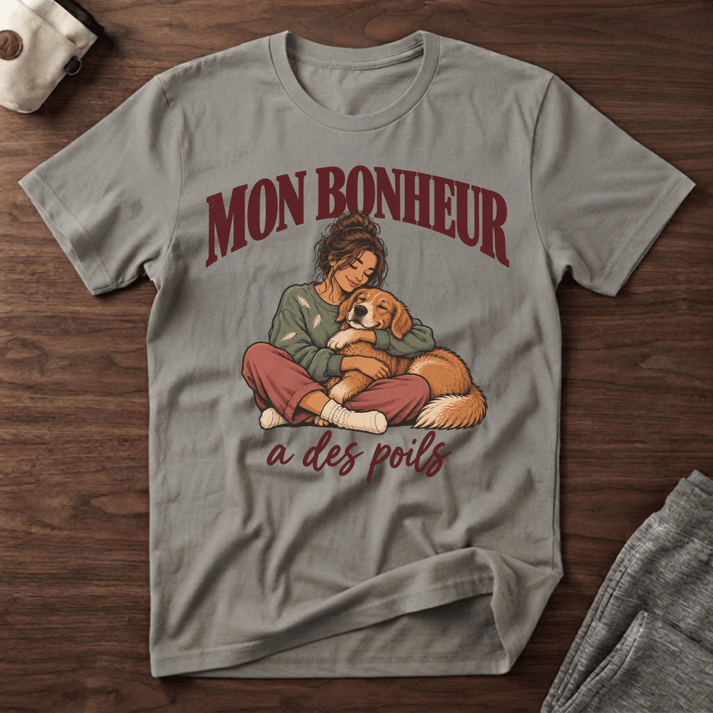Mon bonheur a des poils - T-Shirt