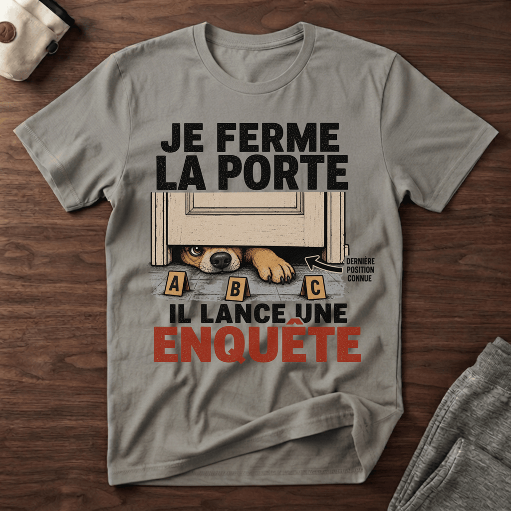 Je ferme la porte... - T-Shirt