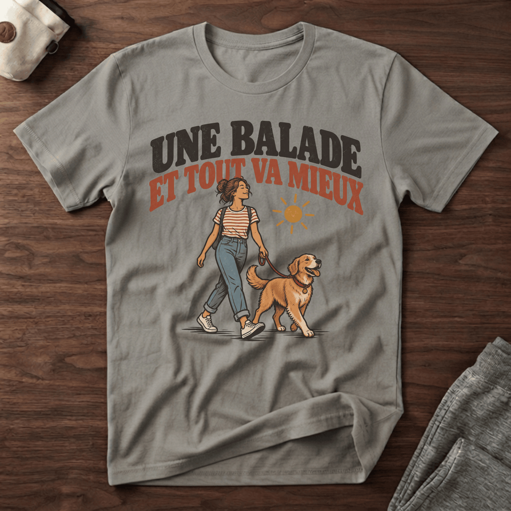 Une balade et tout va mieux - T-Shirt