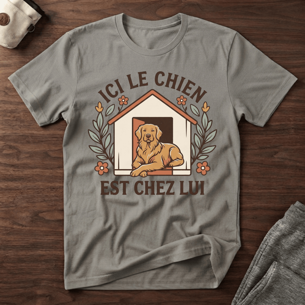 Ici le chien est chez lui  - T-Shirt