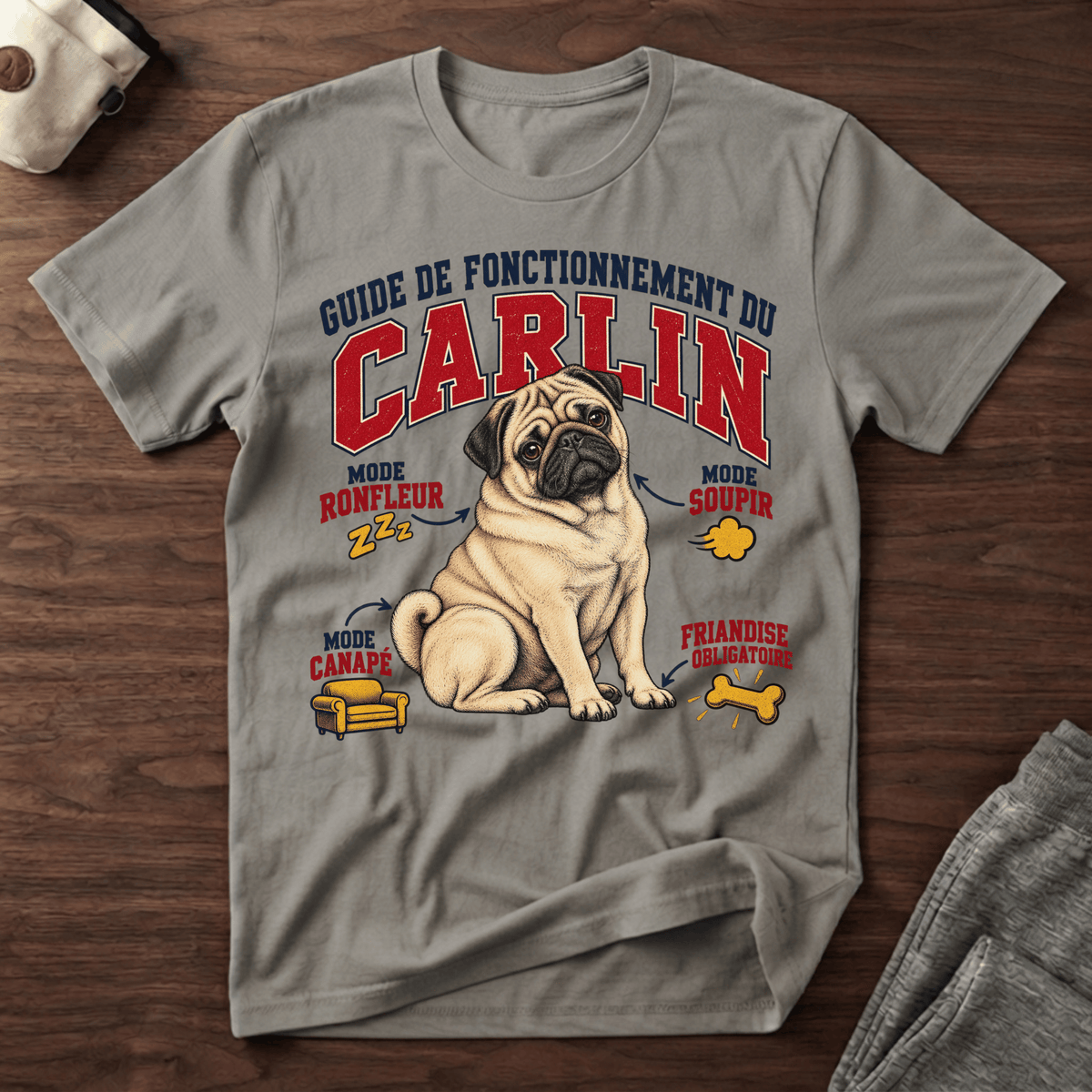 Guide de Fonctionnement du Carlin - T-Shirt