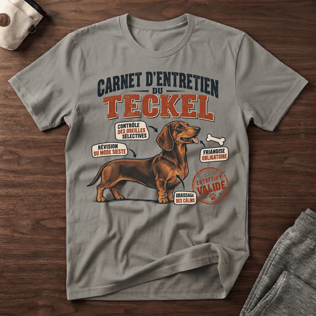 Carnet d'entretien du Teckel - T-Shirt