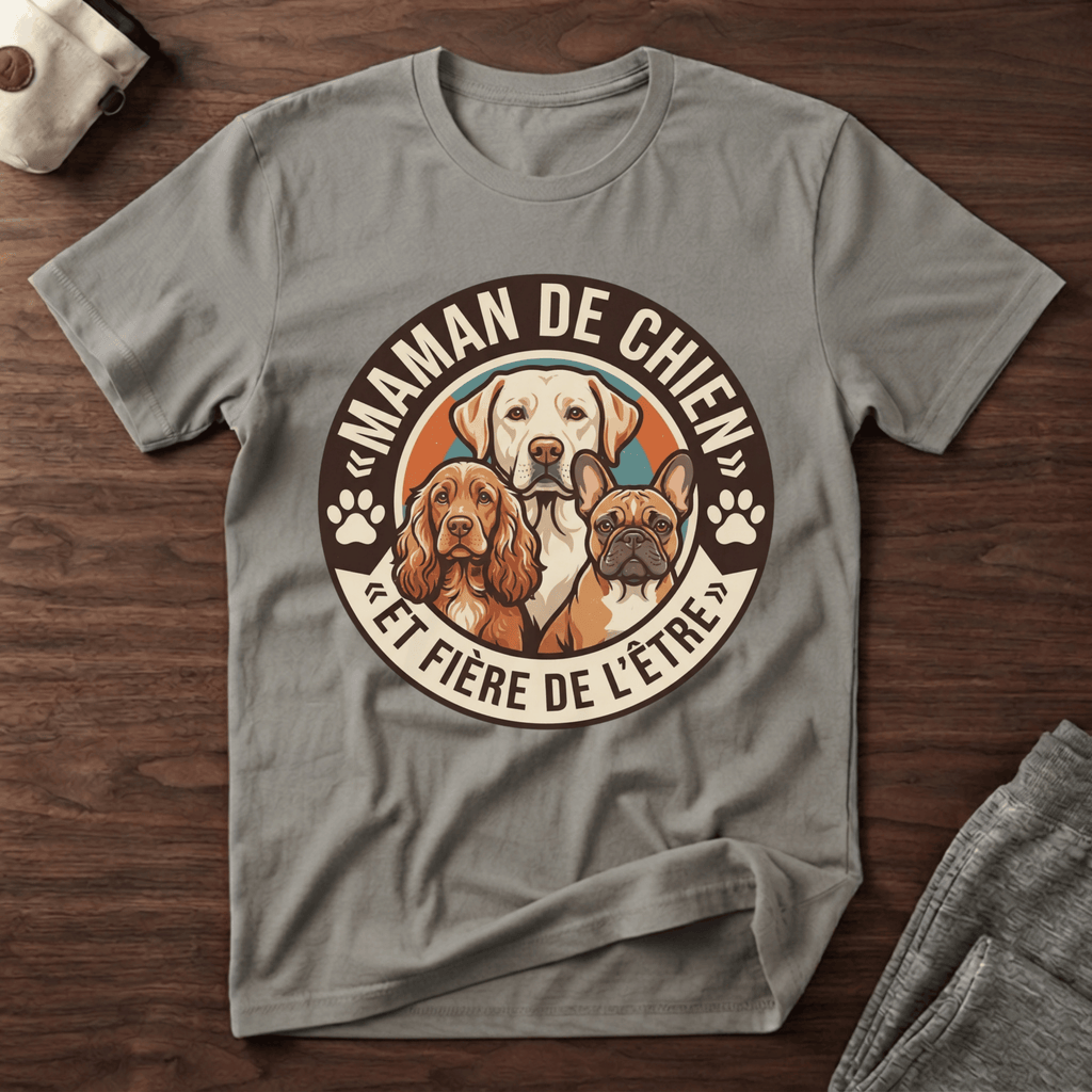 Maman de chien... - T-Shirt