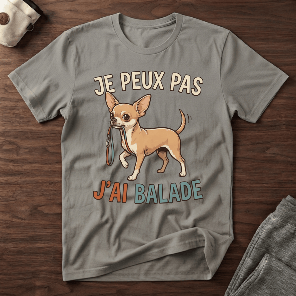 Je peux pas j'ai balade / Chihuahua - T-Shirt
