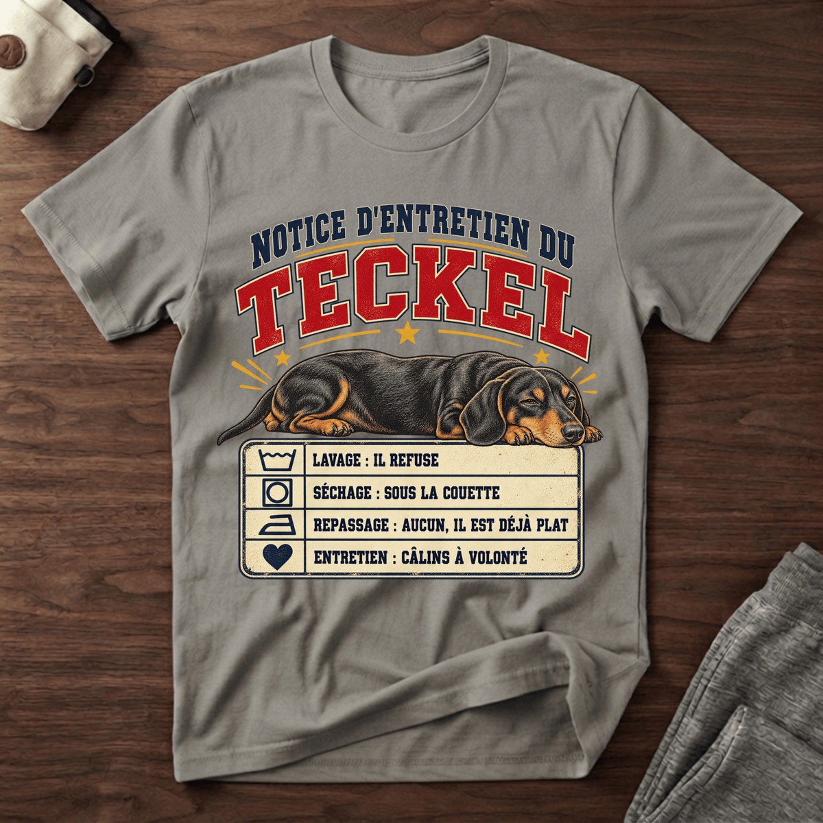 Notice d'entretien du Teckel - T-Shirt