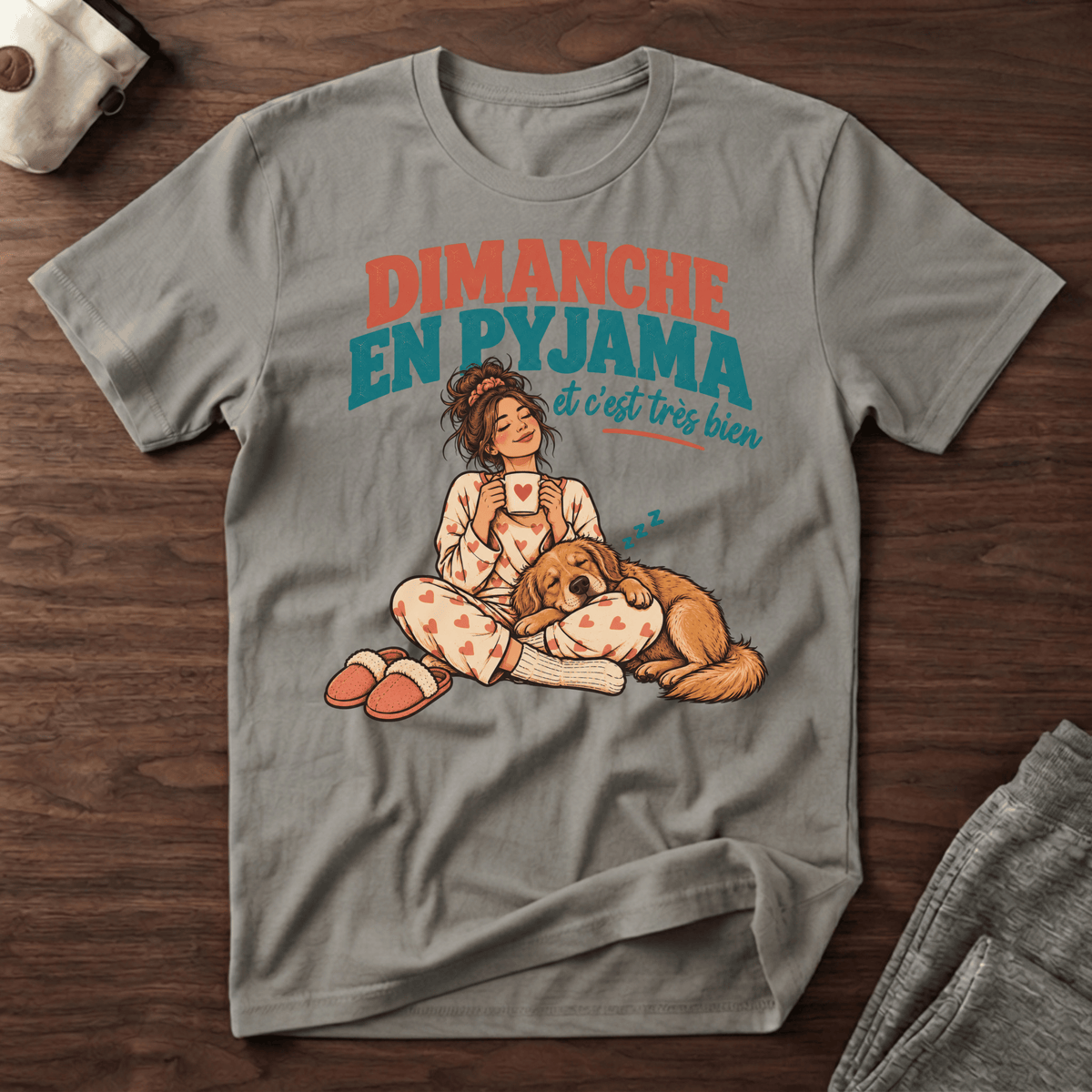 Dimanche en Pyjama - T-Shirt