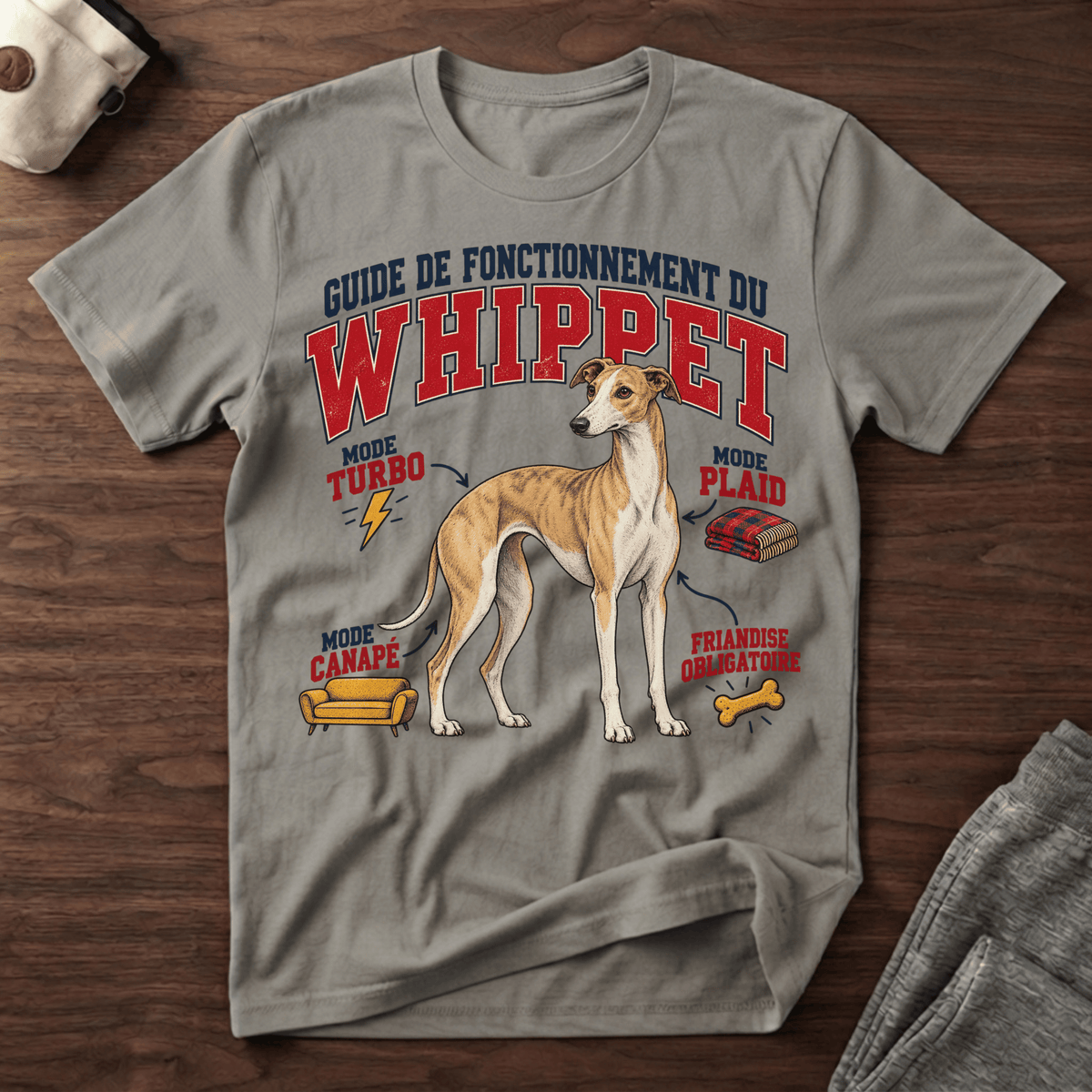Guide de Fonctionnement du Whippet - T-Shirt
