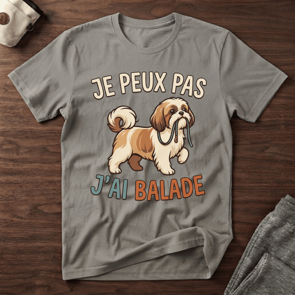 Je peux pas j'ai balade / Shi Tzu - T-Shirt