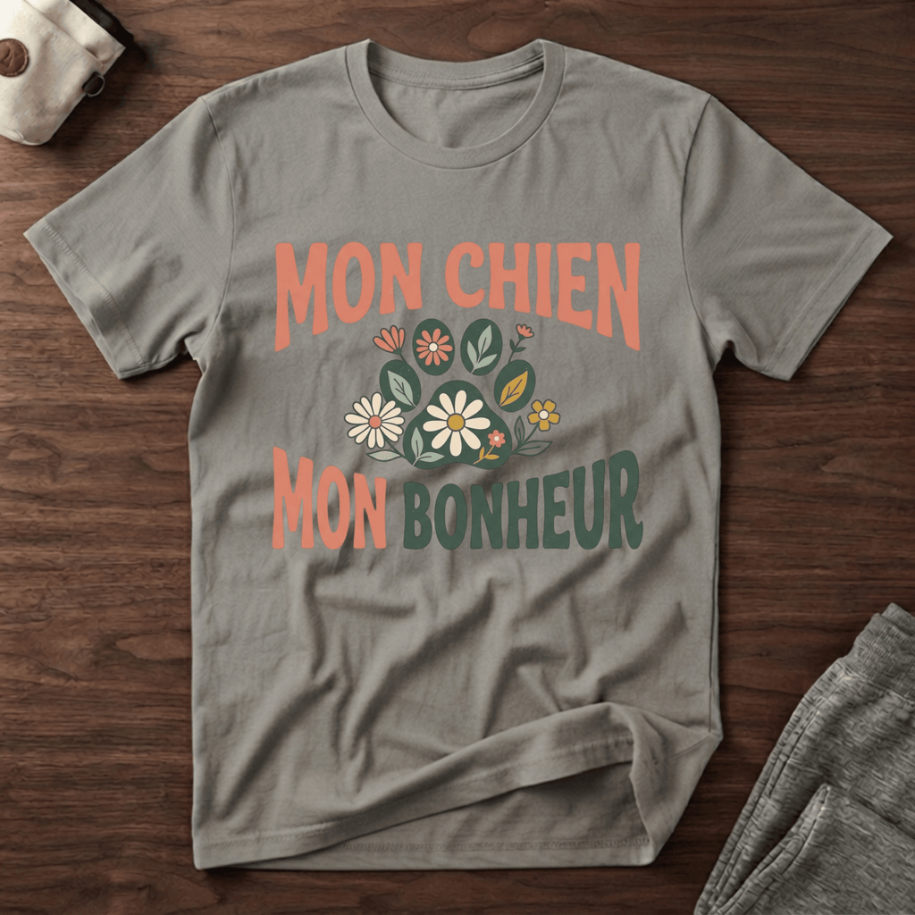 Mon chien / Mon bonheur - T-Shirt