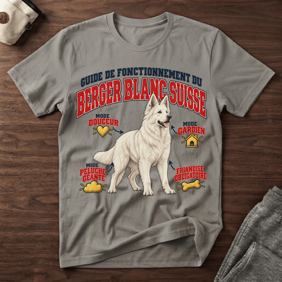 Guide de Fonctionnement du Berger Blanc Suisse - T-Shirt