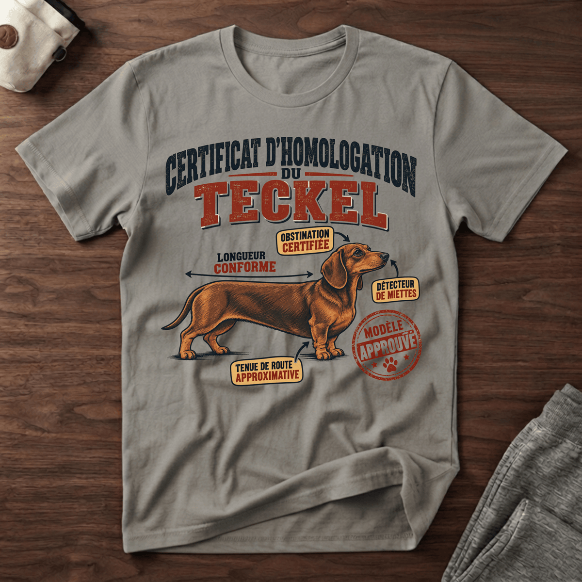 Certificat d'homologation du teckel - T-Shirt