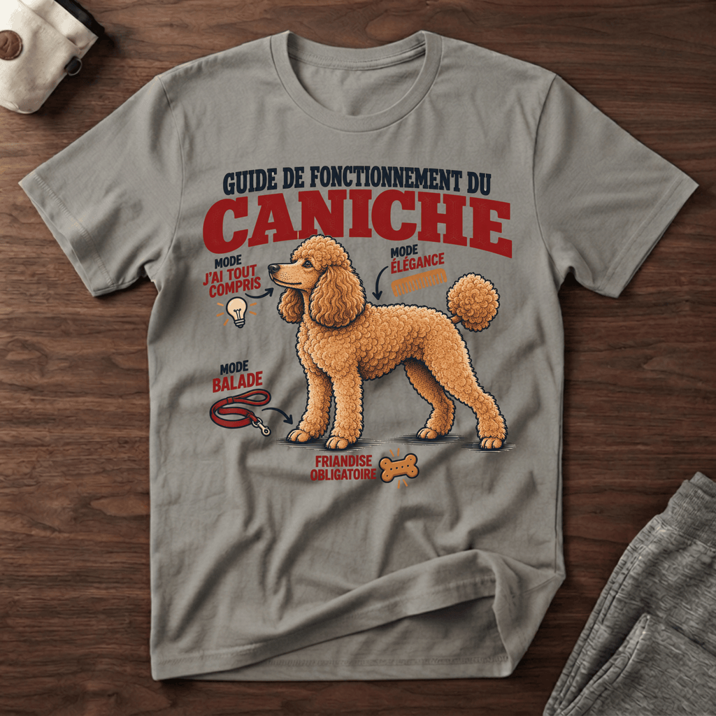 Guide de fonctionnement du Caniche - T-Shirt